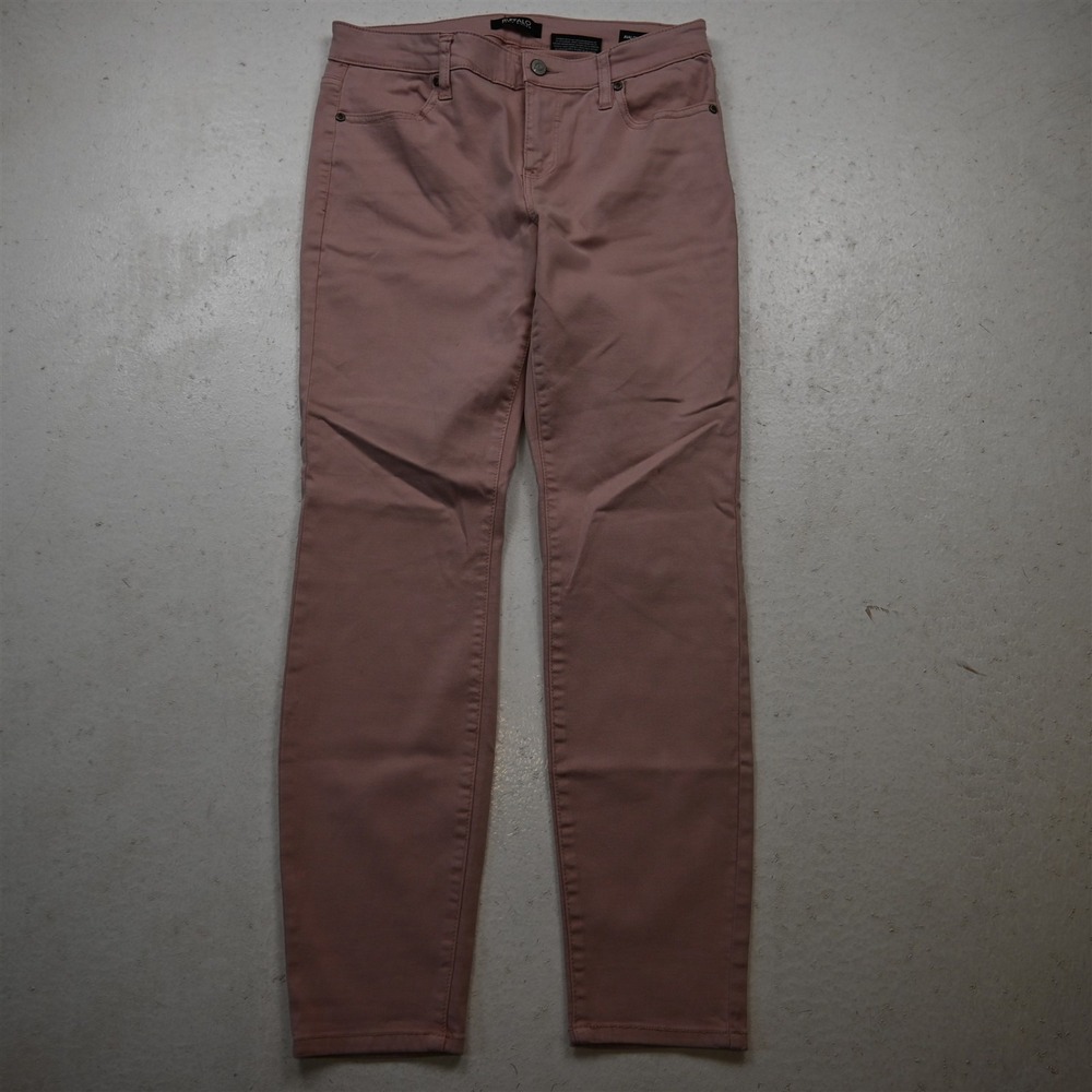 Buffalo David Bitton 6 Mid Rise Soft Stretch Ankle Skinny Pink Stretch Jeans